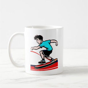 Kinderskateboarder-Tasse Kaffeetasse
