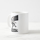 Kinderskateboarder-Tasse Kaffeetasse (Vorderseite Links)