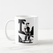 Kinderskateboarder-Tasse Kaffeetasse (Links)