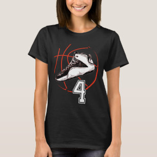 Kinderskizzen Schuhe Sport 4. Geburtstagsgeschenk T-Shirt