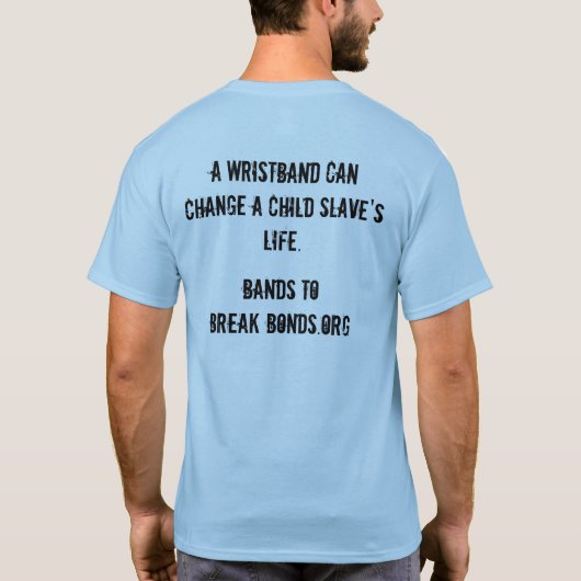 Kindersklaverei-T - Shirt (Rückseite)