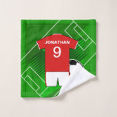 Kindersoccer-Zimmer-Sammlung 1 Badhandtuch Set (Waschlappen)