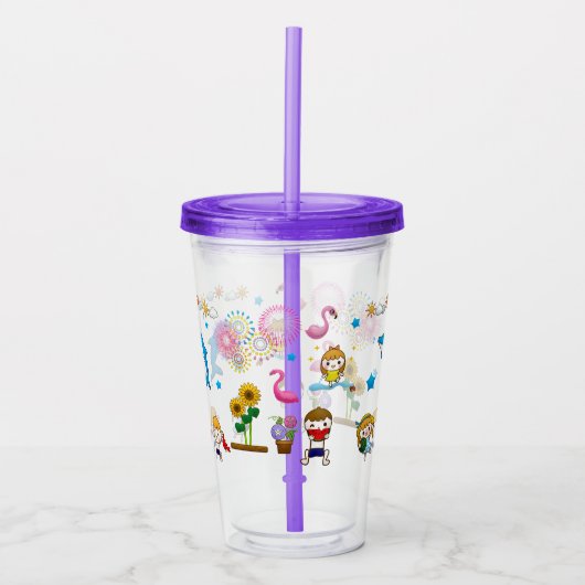 Kindersommer Acryltrinkbecher (Vorderseite)