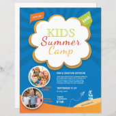 Kindersommerlager Flyer Vorlage (Vorne/Hinten)