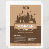 Kindersommerlager Flyer Vorlage (Vorne/Hinten)