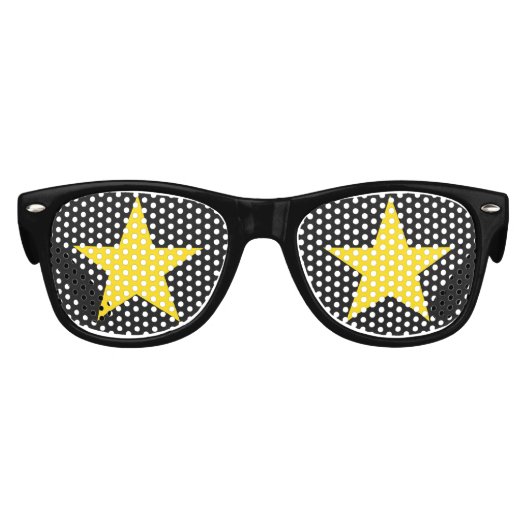 Kindersonnenbrille im Superstar-Party Partybrille (Vorderseite)