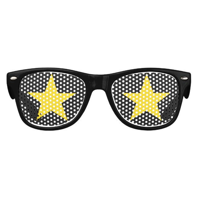 Kindersonnenbrille im Superstar-Party Partybrille (Vorderseite)