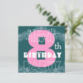 Kinderspiel 8. Geburtstag Individuelle Name Modern Einladung (Stehend Vorderseite)