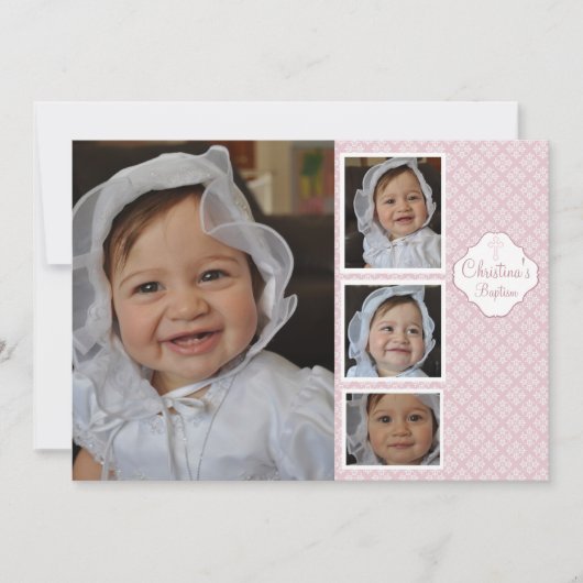 Kinderspiel Einladung zum religiösen Foto (Vorderseite)