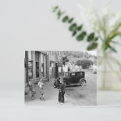 Kinderspiel in Wisconsin, 1930er Postkarte (Stehend Vorderseite)