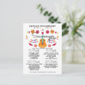 Kinderspiel-Kinderfiesta-Party Ankündigungspostkarte (Stehend Vorderseite)