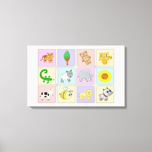 Kinderspiel Leinwanddruck (Vorderseite)