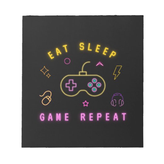 Kinderspiel - lustiges, niedliches Schuldesign Notizblock (Vorderseite)