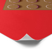 Kinderspiel-Party-Blockbaustein-Party Poster (Ecke)