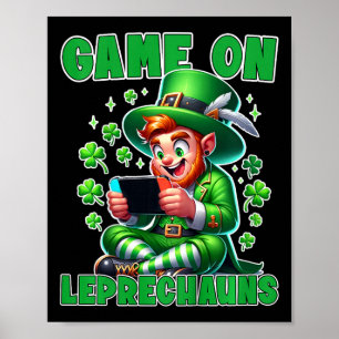 Kinderspiel St. Patrick's Video Game T-Shirt Game  Poster