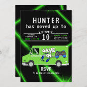 Kinderspiel Truck Geburtstag Einladung (Vorne/Hinten)