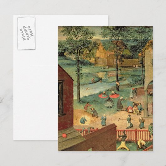 Kinderspiele , 1560 postkarte (Vorne/Hinten)