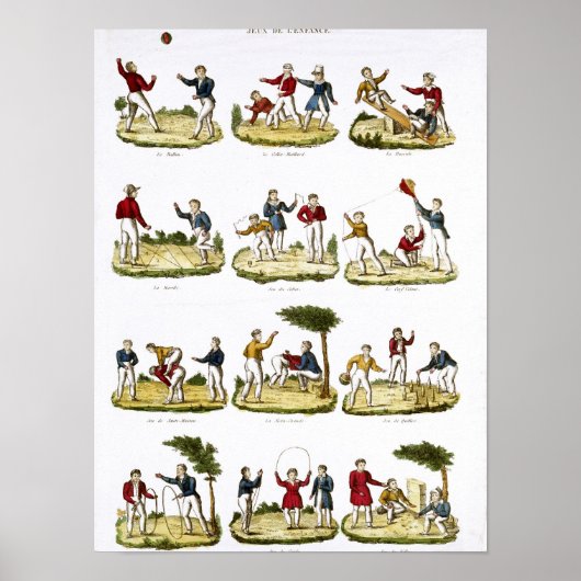 Kinderspiele, 1810 poster (Vorne)