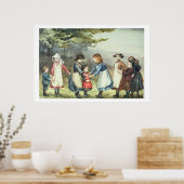 Kinderspiele, c.1880 (ohne Papier) Poster (Küche)