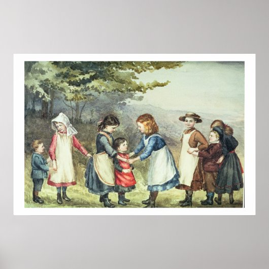 Kinderspiele, c.1880 (ohne Papier) Poster (Vorne)