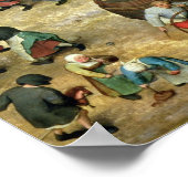 Kinderspiele: Details der untersten Poster (Ecke)