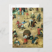 Kinderspiele: Details der untersten Postkarte (Vorne/Hinten)
