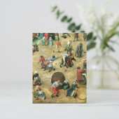 Kinderspiele: Details der untersten Postkarte (Stehend Vorderseite)