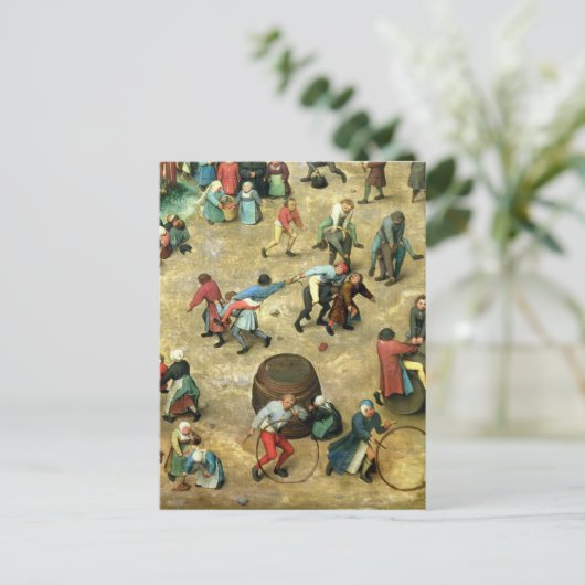 Kinderspiele: Details der untersten Postkarte (Stehend Vorderseite)