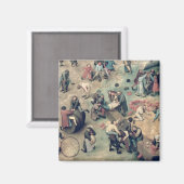 Kinderspiele: Einzelheiten rechts unten Magnet (Vorderseite/Rückseite)