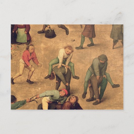 Kinderspiele im Detail Spielen von Schaltfrosch Postkarte (Vorderseite)