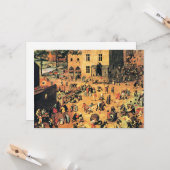 Kinderspiele, Kunstmalerei, Karte (Vorderseite/Rückseite Beispiel)