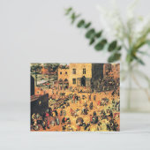Kinderspiele, Kunstmalerei, Postkarte (Stehend Vorderseite)