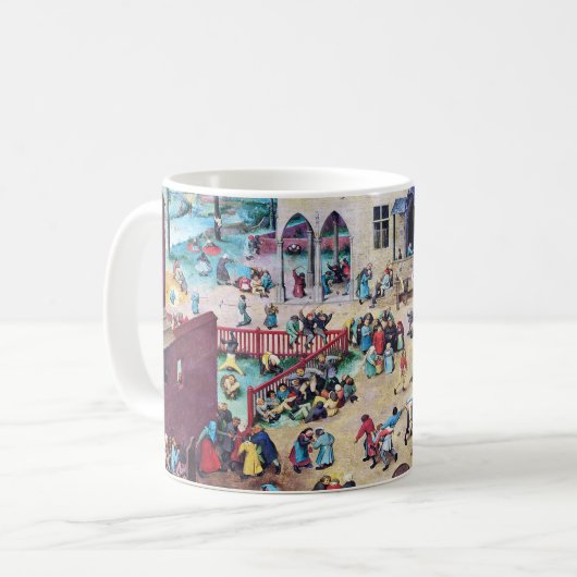 Kinderspiele, Pieter Bruegel Kaffeetasse (Vorderseite Links)