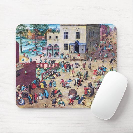 Kinderspiele, Pieter Bruegel Mousepad (Mit Mouse)