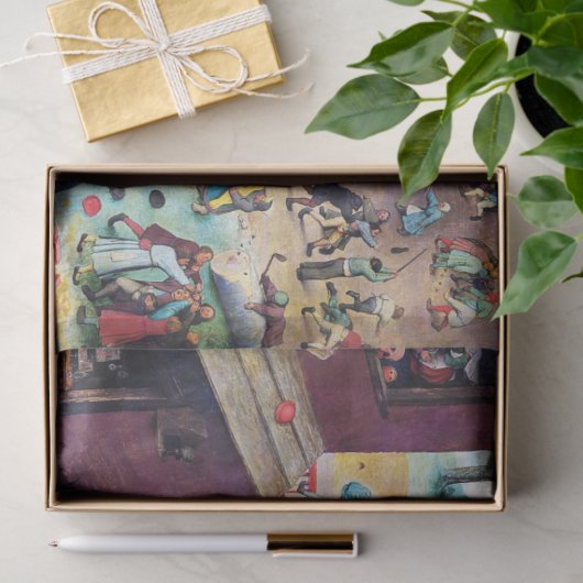 Kinderspiele, Pieter Bruegel Seidenpapier (Geschenk)