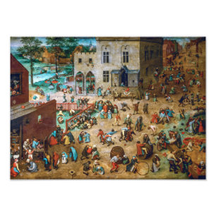 Kinderspiele   Pieter Bruegel the Elder   Fotodruck
