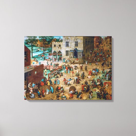 Kinderspiele | Pieter Bruegel the Elder | Leinwanddruck (Vorderseite)
