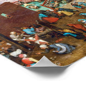 Kinderspiele | Pieter Bruegel the Elder | Poster (Ecke)