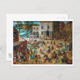 Kinderspiele | Pieter Bruegel the Elder | Postkarte
