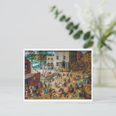 Kinderspiele | Pieter Bruegel the Elder | Postkarte (Stehend Vorderseite)