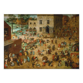 Kinderspiele von Pieter Bruegel Fotodruck