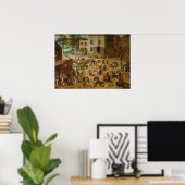 Kinderspiele von Pieter Bruegel Poster (Heimbüro)
