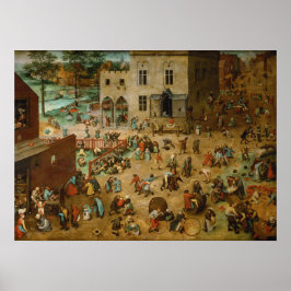 Kinderspiele von Pieter Bruegel Poster