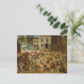 Kinderspiele von Pieter Bruegel Postkarte (Stehend Vorderseite)