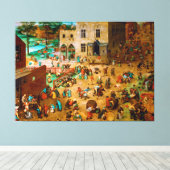 Kinderspiele von Pieter Bruegel the Elder 1560 Leinwanddruck (Insitu (Holzboden))