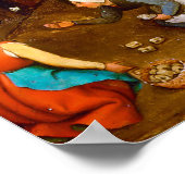 Kinderspiele von Pieter Bruegel the Elder 1560 Poster (Ecke)