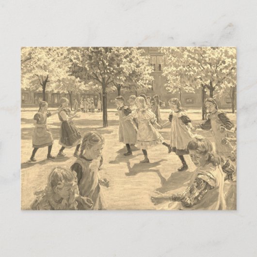 KINDERSPIELEN VON PETER HANSEN POSTKARTE (Vorderseite)