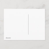 Kinderspielhaus mit Weihnachtsbeleuchtung Feiertagspostkarte (Rückseite)