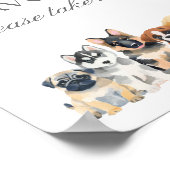 Kinderspielhund-Baby-Dusche bevorzugt Schild (Ecke)