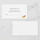 Kinderspielkarte für Kinderdusche im Herbst Begleitkarte (Vorne/Hinten)